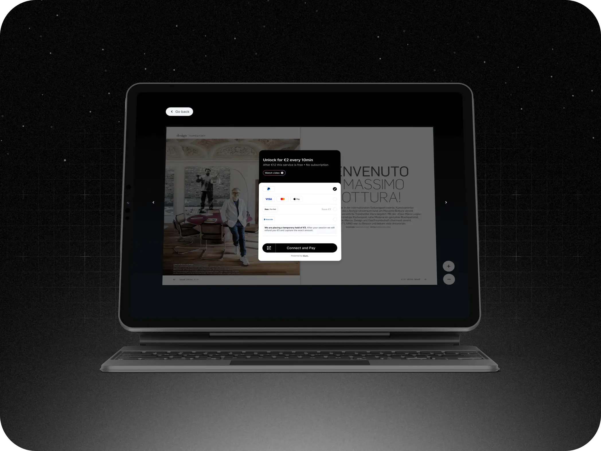 E-Paper store screen